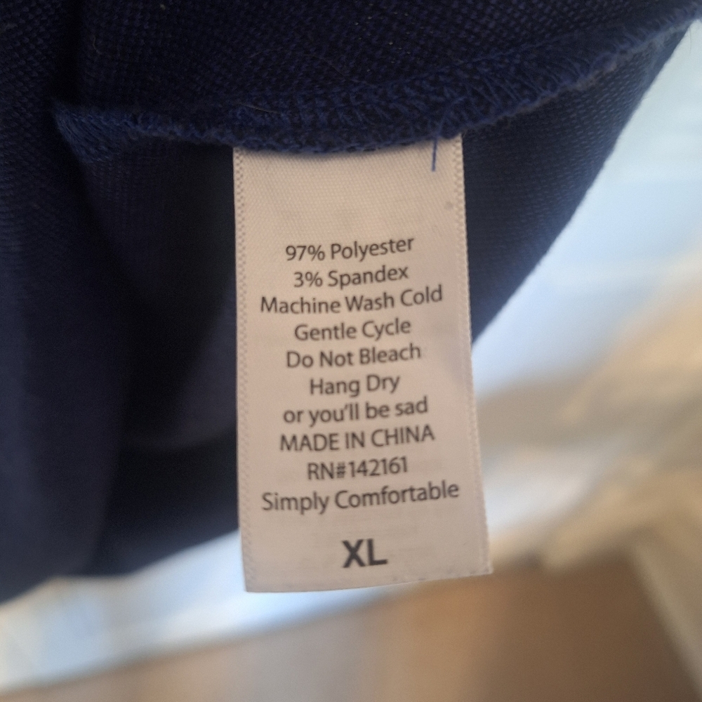 LuLaRoe Amelia Dress Blue And Black Floral Size XL - Picture 7 of 9